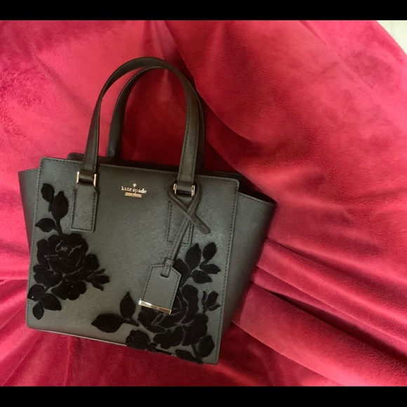 NWT kate spade cameron street flock roses small hayden - Picture 2 of 4